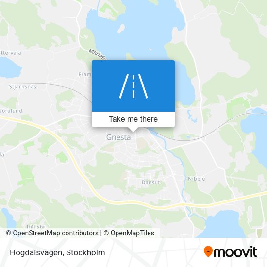 Högdalsvägen map