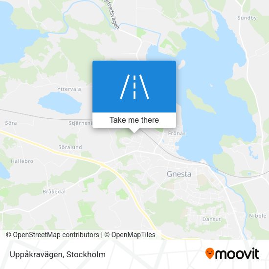 Uppåkravägen map