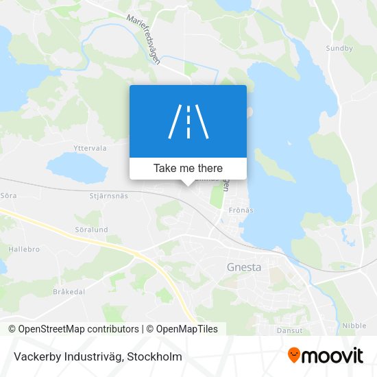 Vackerby Industriväg map