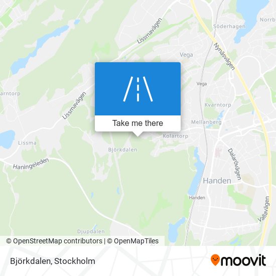 Björkdalen map