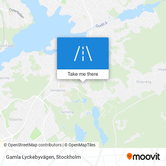 Gamla Lyckebyvägen map