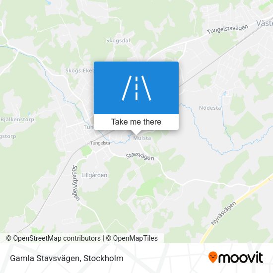 Gamla Stavsvägen map
