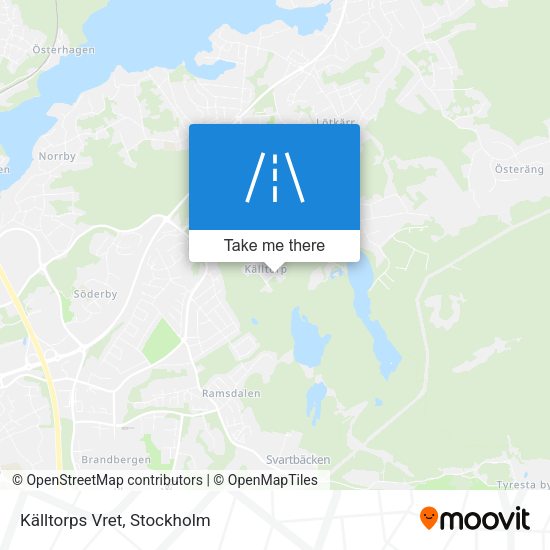 Källtorps Vret map