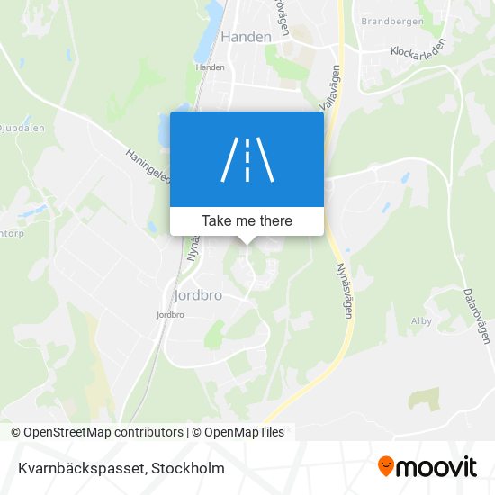 Kvarnbäckspasset map