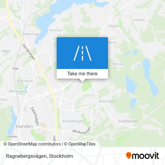 Ragnebergsvägen map
