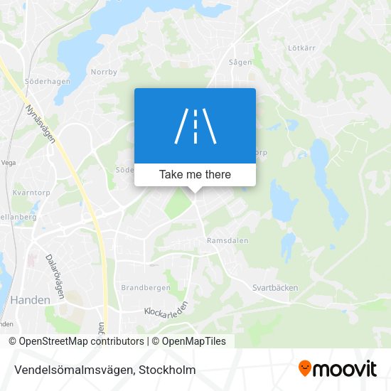 Vendelsömalmsvägen map