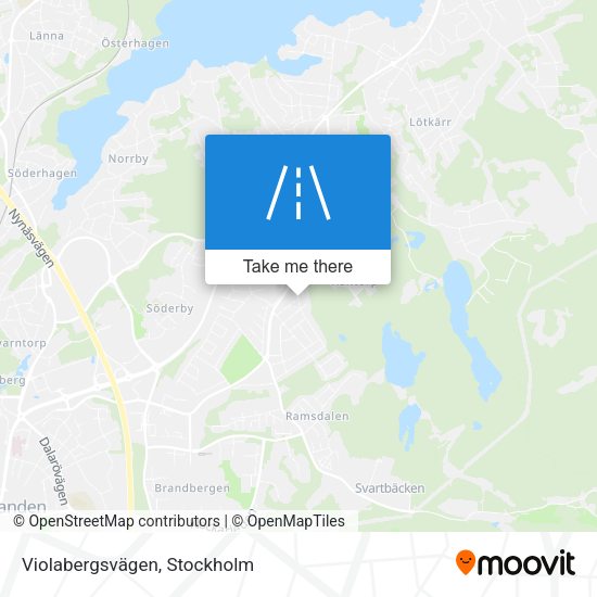 Violabergsvägen map