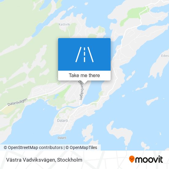Västra Vadviksvägen map