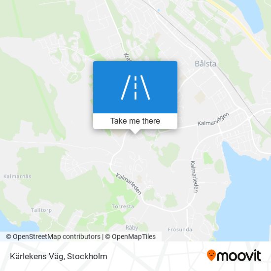 Kärlekens Väg map