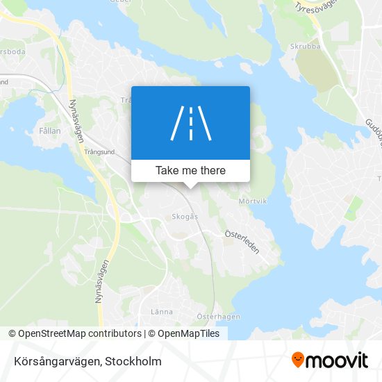 Körsångarvägen map