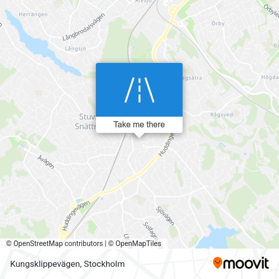 Kungsklippevägen map