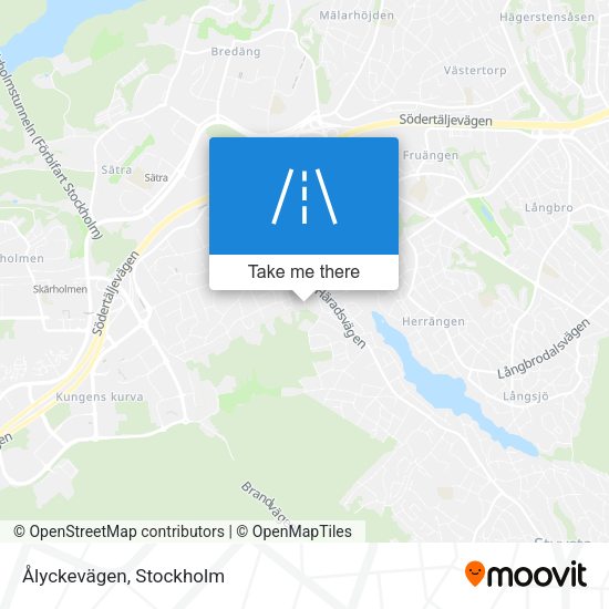 Ålyckevägen map