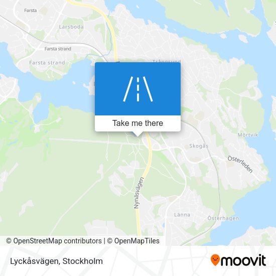 Lyckåsvägen map