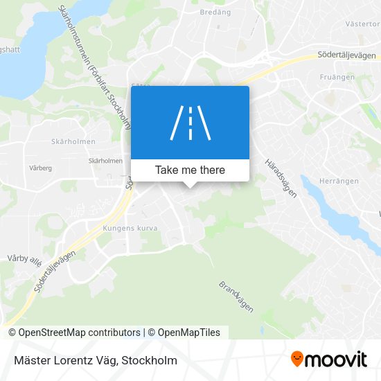Mäster Lorentz Väg map