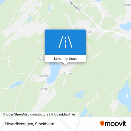 Silverrävsstigen map