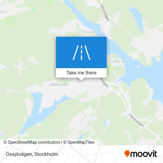 Össjövägen map