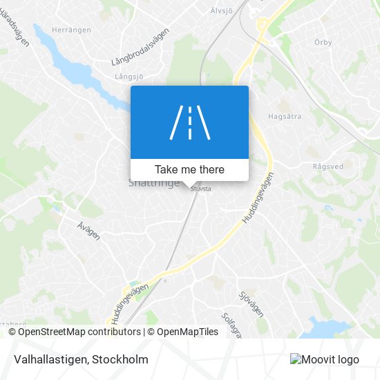 Valhallastigen map