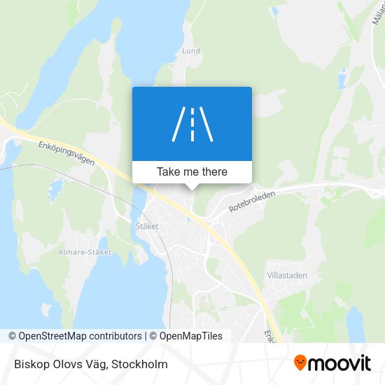 Biskop Olovs Väg map