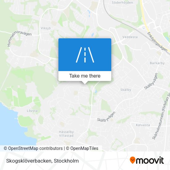 Skogsklöverbacken map