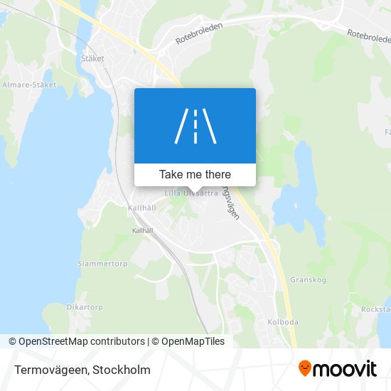 Termovägeen map