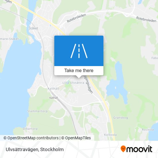 Ulvsättravägen map