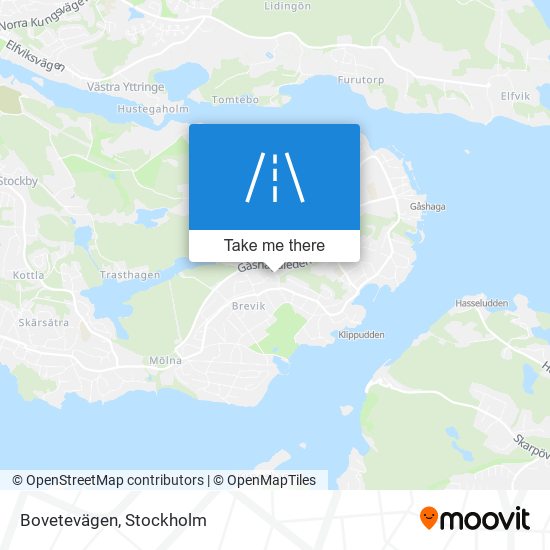 Bovetevägen map