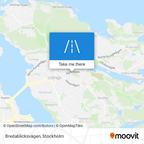 Bredablicksvägen map