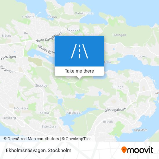 Ekholmsnäsvägen map