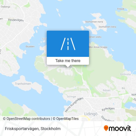 Frisksportarvägen map