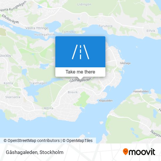 Gåshagaleden map