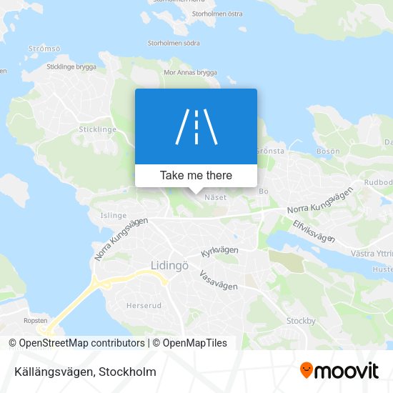 Källängsvägen map