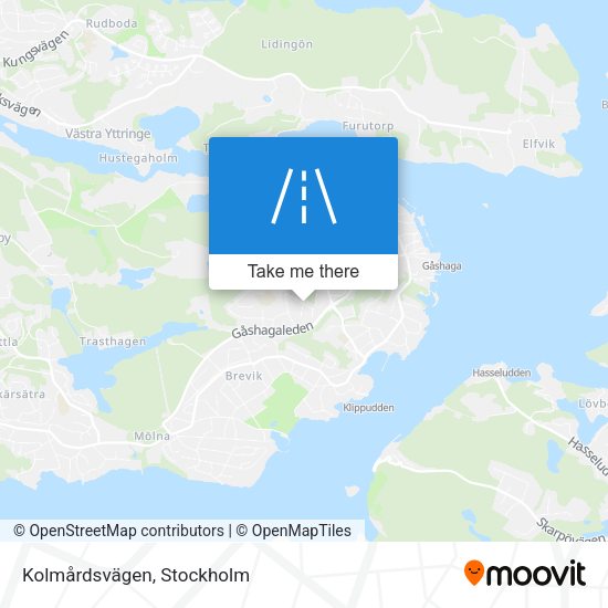 Kolmårdsvägen map