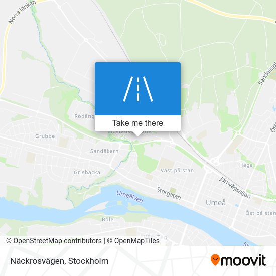 Näckrosvägen map