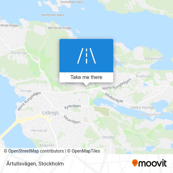 Årtullsvägen map
