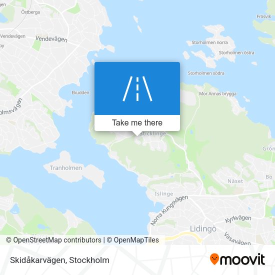 Skidåkarvägen map