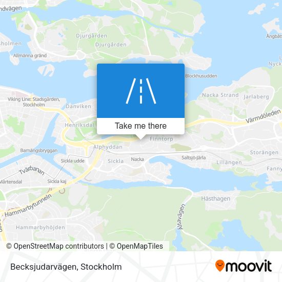 Becksjudarvägen map