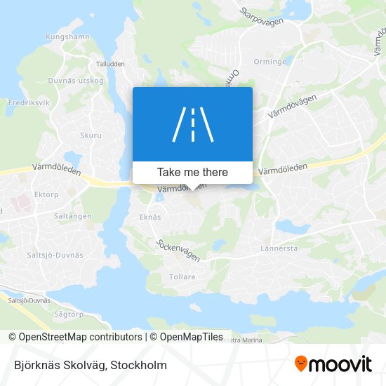 Björknäs Skolväg map