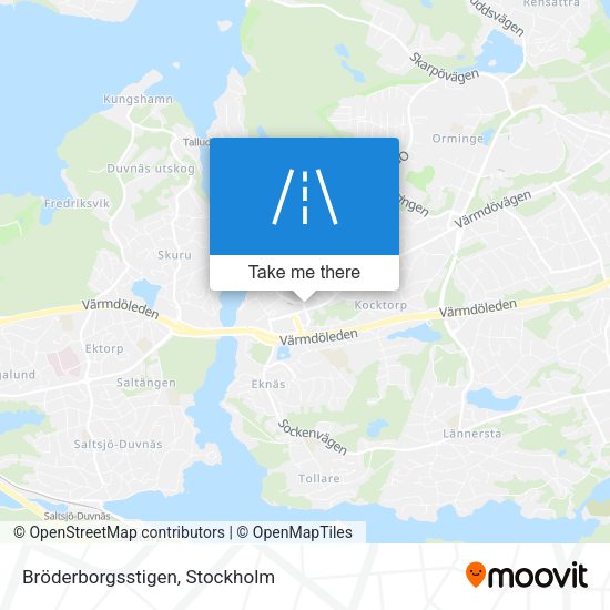 Bröderborgsstigen map