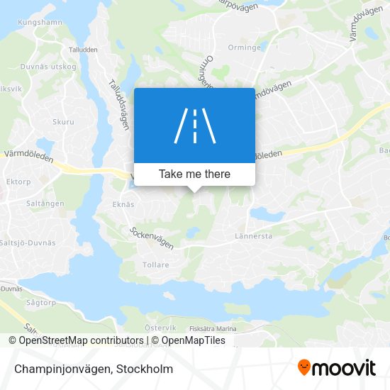 Champinjonvägen map