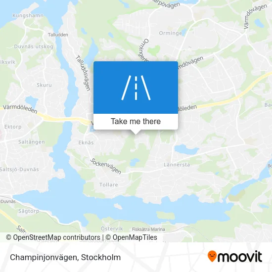 Champinjonvägen map