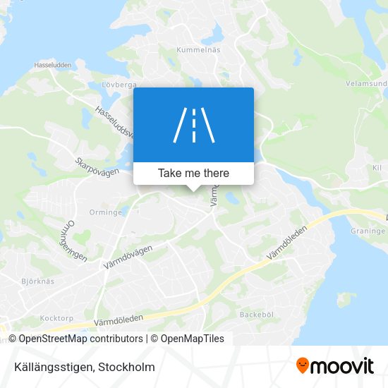 Källängsstigen map