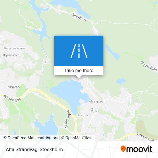 Älta Strandväg map