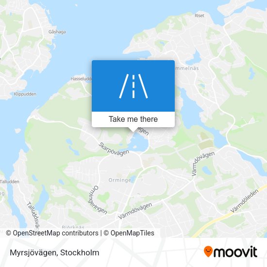 Myrsjövägen map