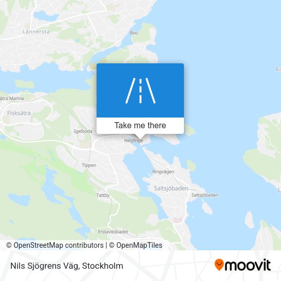 Nils Sjögrens Väg map