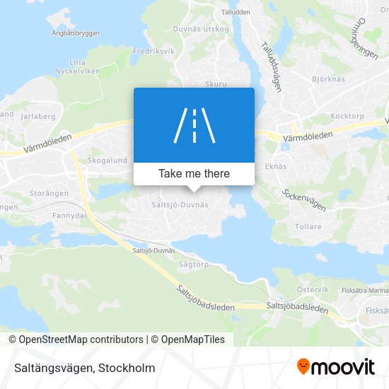 Saltängsvägen map