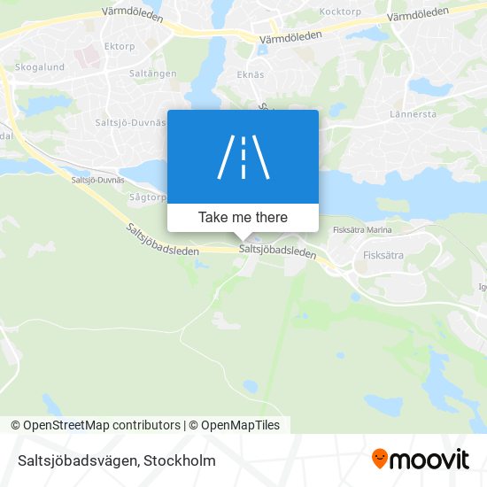 Saltsjöbadsvägen map