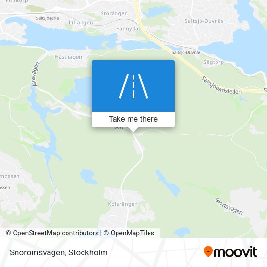 Snöromsvägen map
