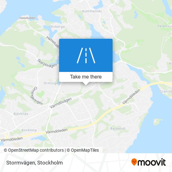 Stormvägen map