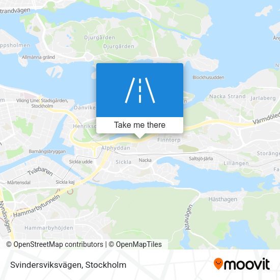 Svindersviksvägen map