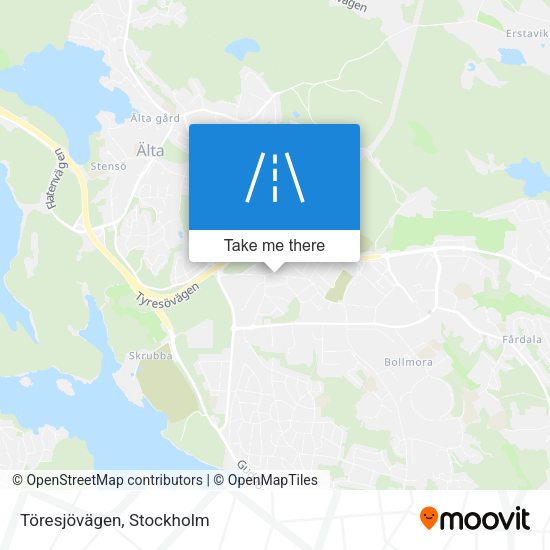 Töresjövägen map